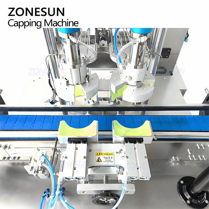 bottle clamping structure of servo capper