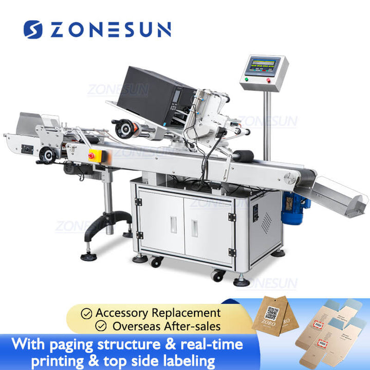 top side labeling machine