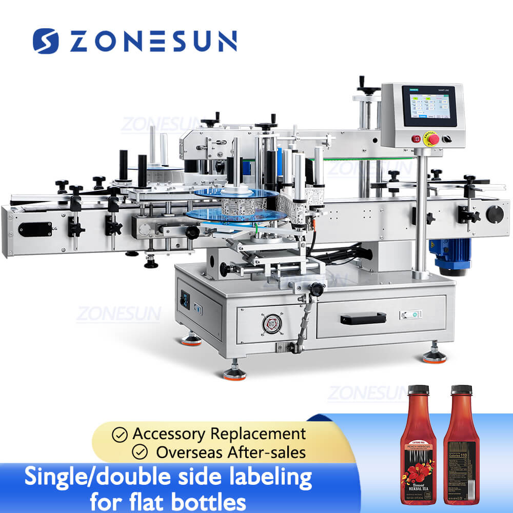 Desktop Labeling Machine | ZS-TB300M Automatic Square Bottle Labeler