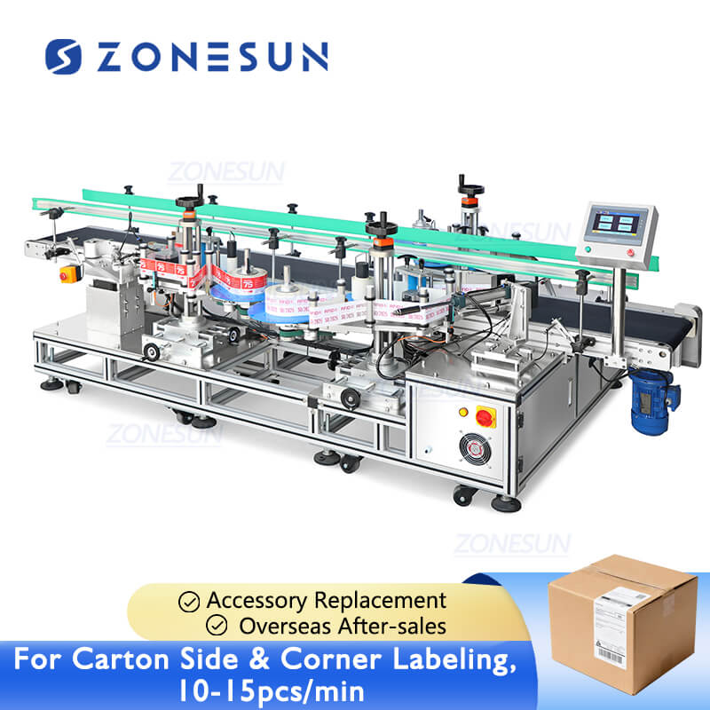 étiqueteuse de côtés et de coins de carton
