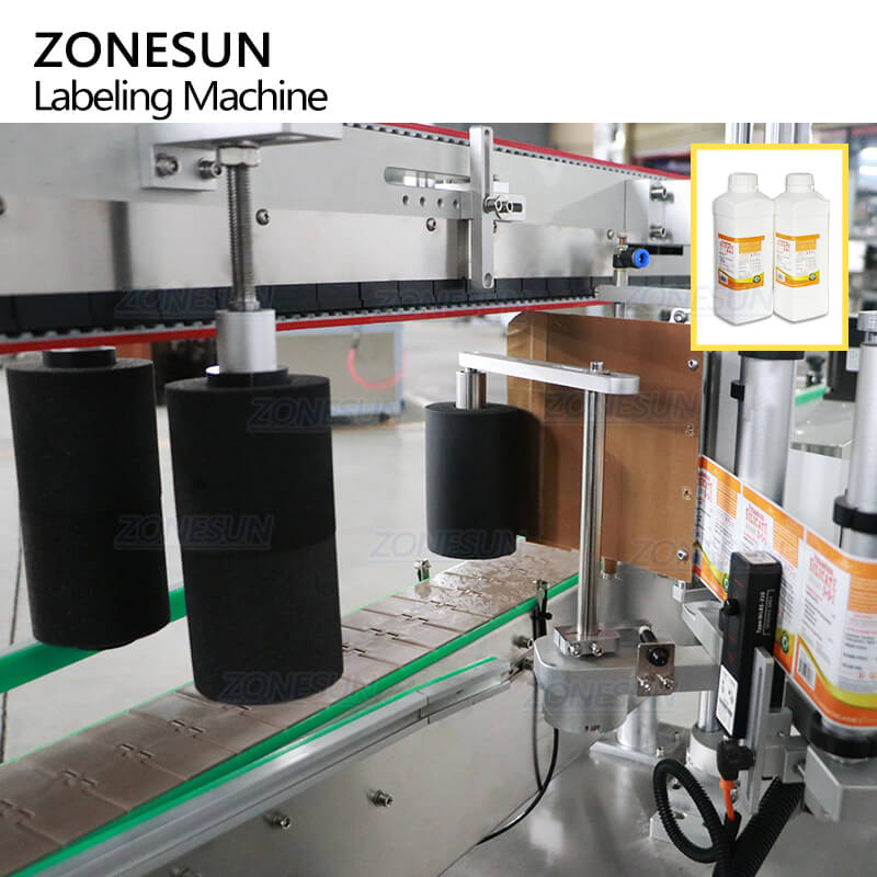 corner labeling structure of automatic labeling machine
