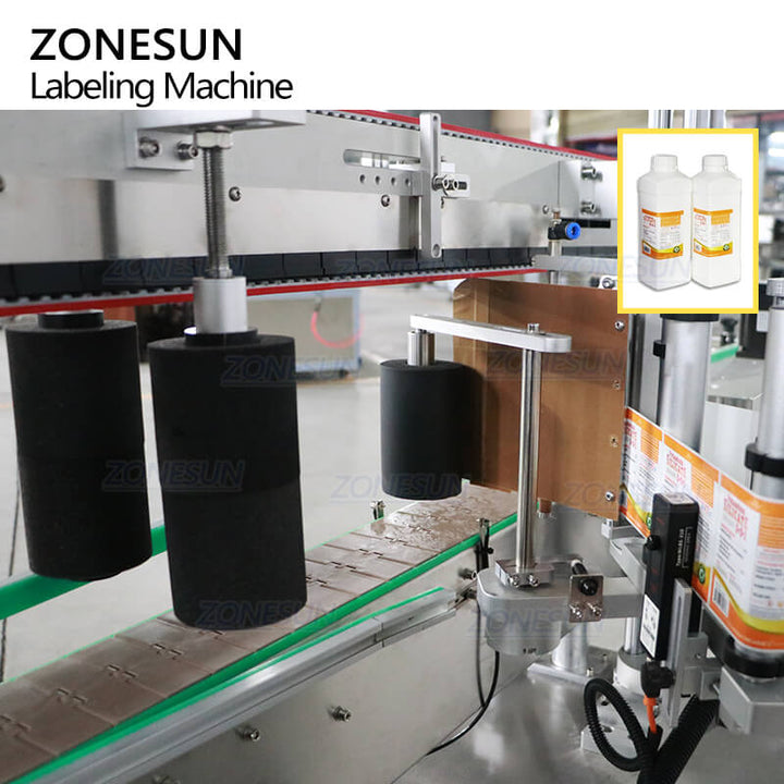 corner labeling structure of automatic labeling machine