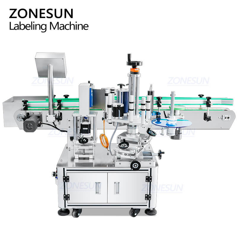 cylindrical bottle labeler