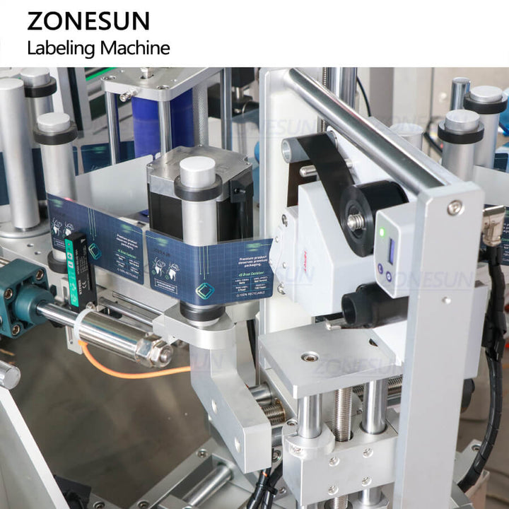 date coding structure of wrap around labeling machine