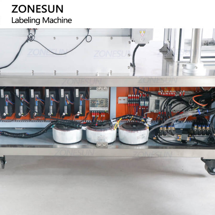 electrical system of wrap around labeling machine