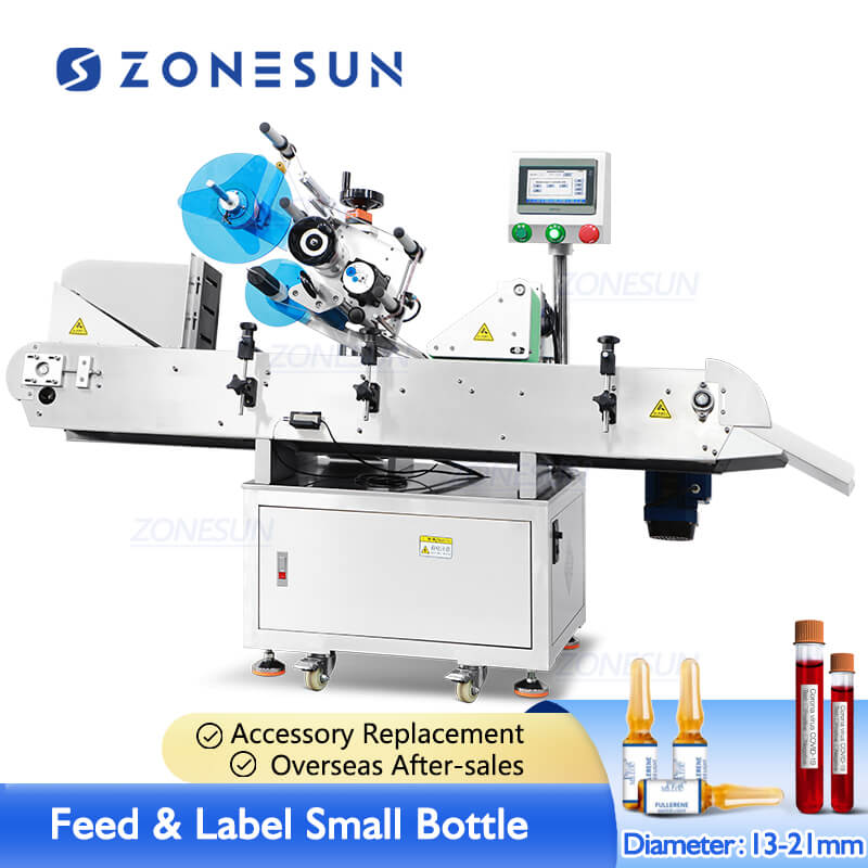 glass vial label applicator