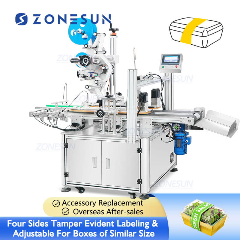 Tamper Evident Labeling Machine | ZS-TB831F Box Labeler
