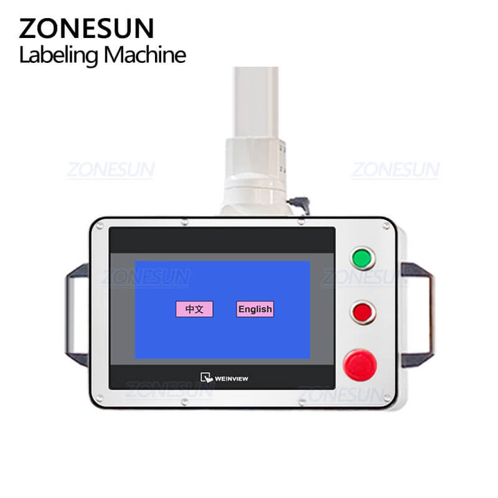 control panel of automatic labeling machine
