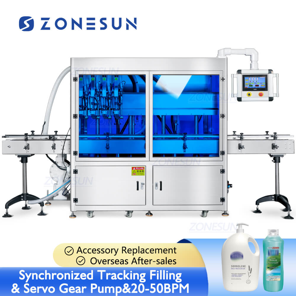 ZS-VTGF4 synchronized tracking filling machine for paste