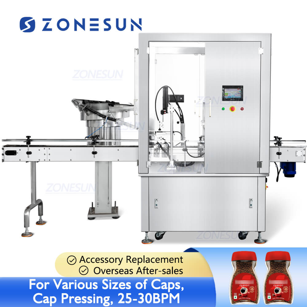 Automatic Bottle Capper | ZS-VTYG02S 2 Heads Cap Pressing Machine