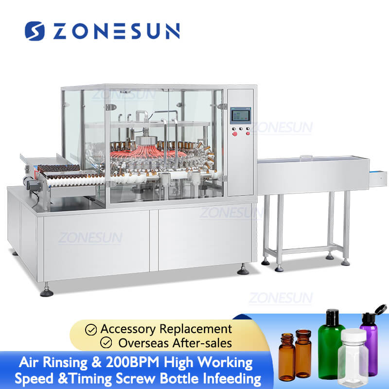 rotary bottle washing machine