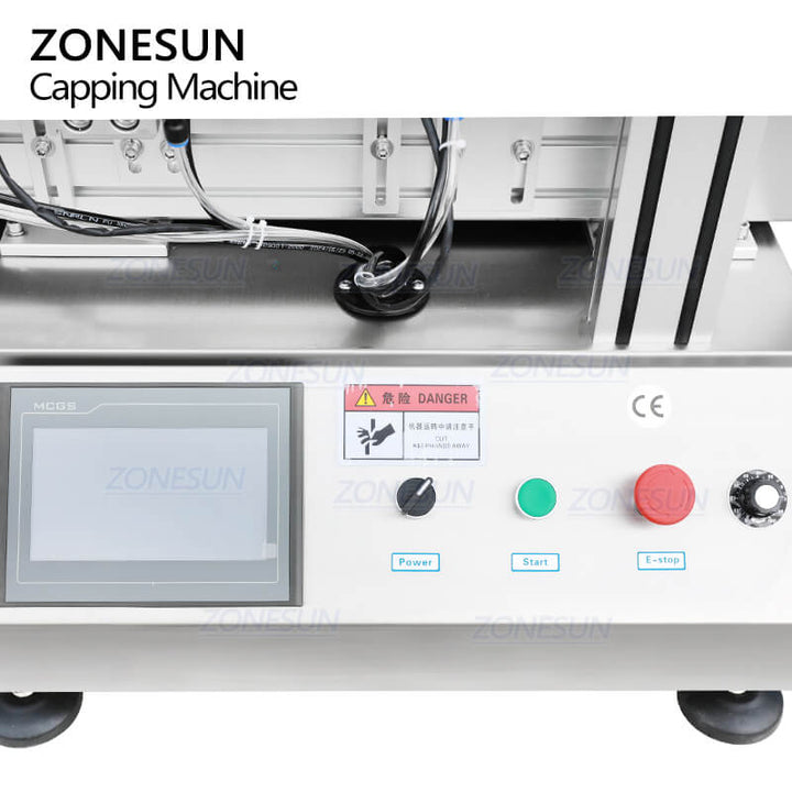 control panel of capping machine