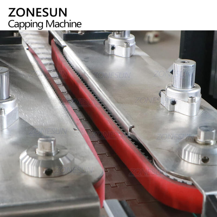 guiding conveyor of servo capping machine