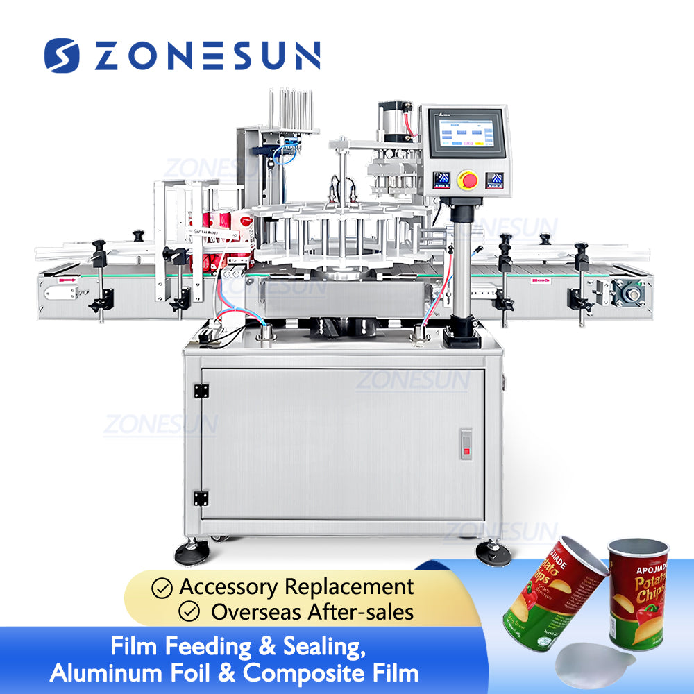 Aluminum Foil Sealer | ZS-YFM1 Rotary Can Jar Sealing Machine