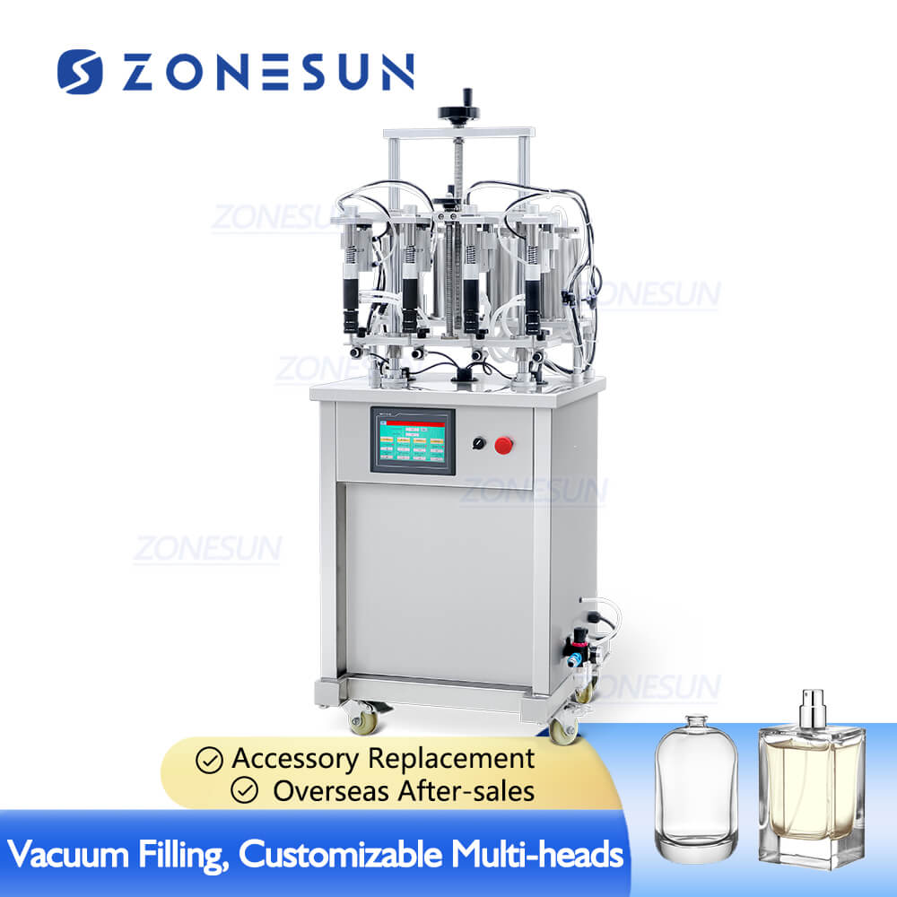 4 Head Vacuum Constant Liquid Level Perfume Overflow Filling Machine