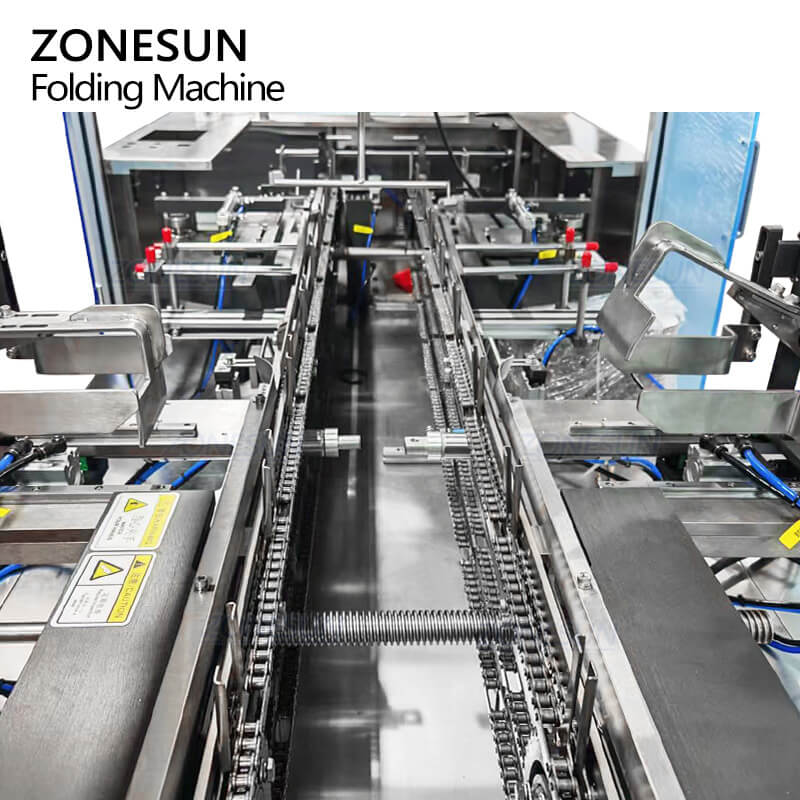 adjustable box holding structure of carton box folding machine