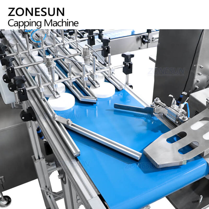 adjustable caps handing structure of automatic capping machine