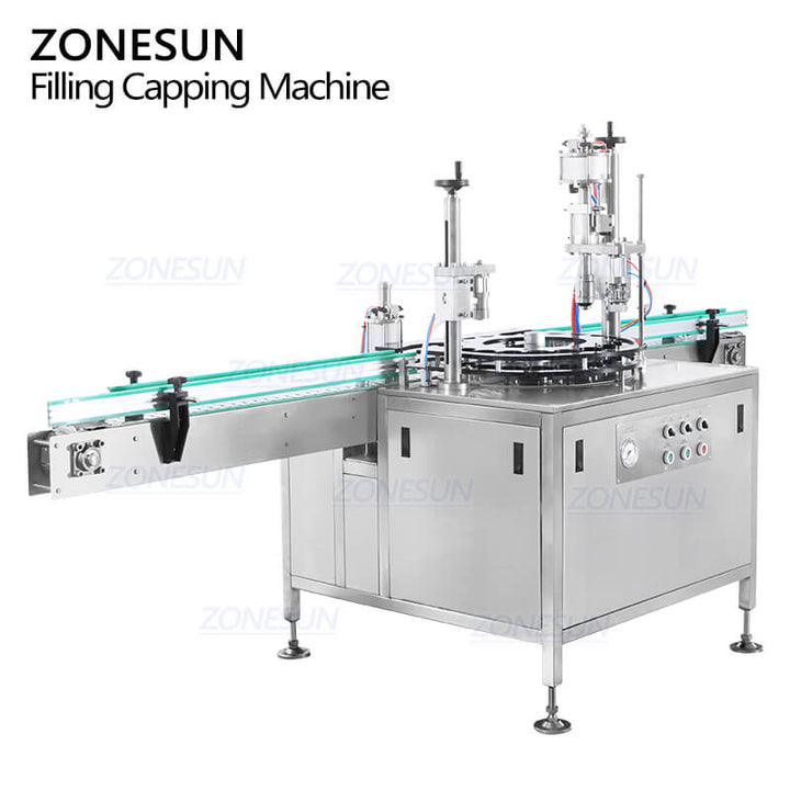 automatic spray can filling capping machine