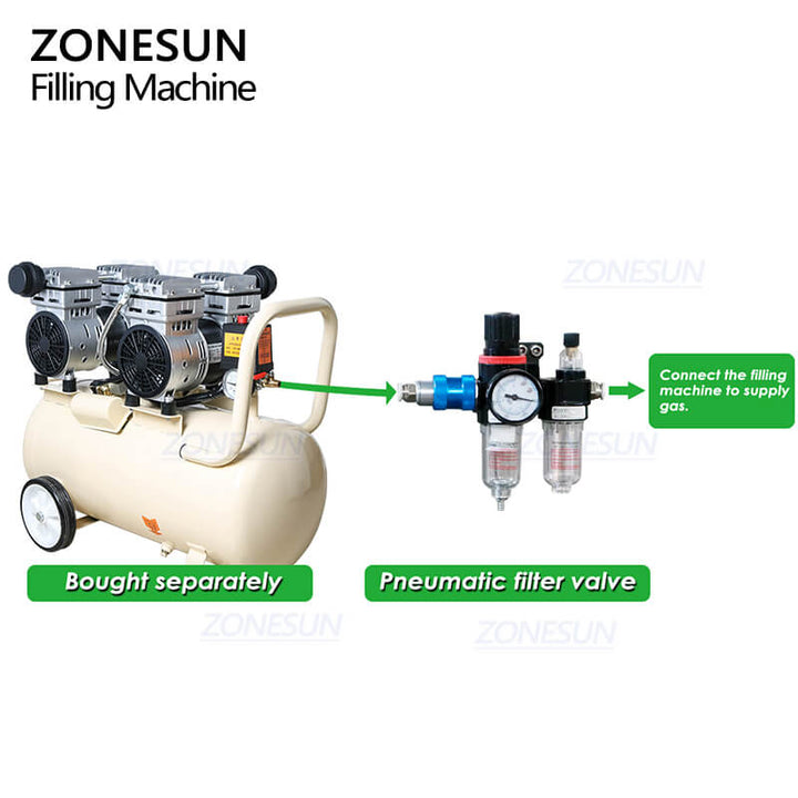 air barometer of automatic servo piston pump filling machine
