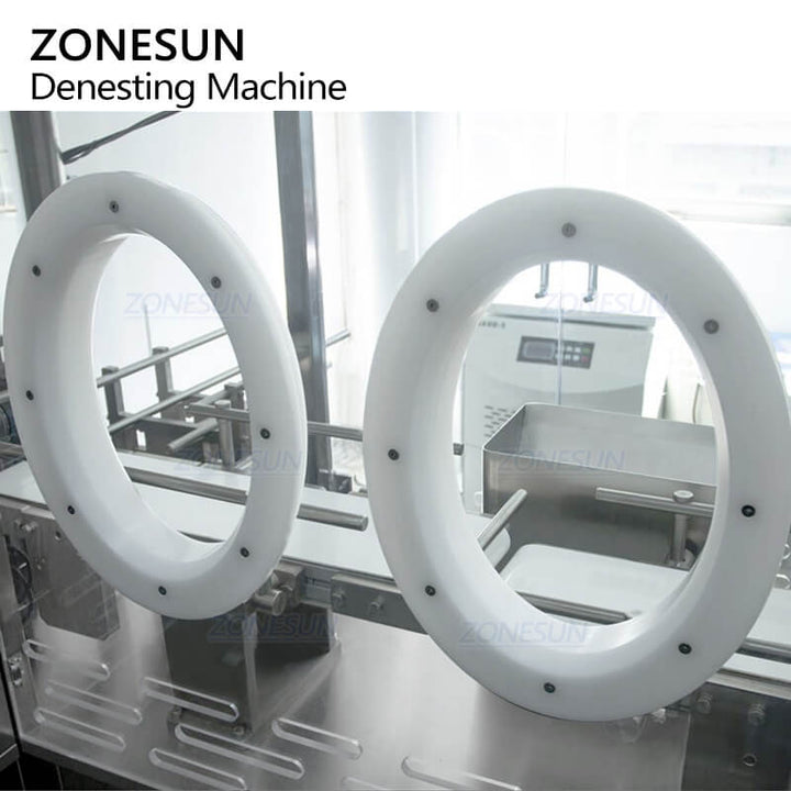 aseptic glove port design of prefilled syringe denesting machine