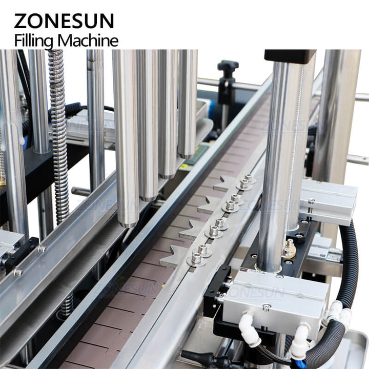 bottle clamping structure of automatic servo motor liquid filling machine