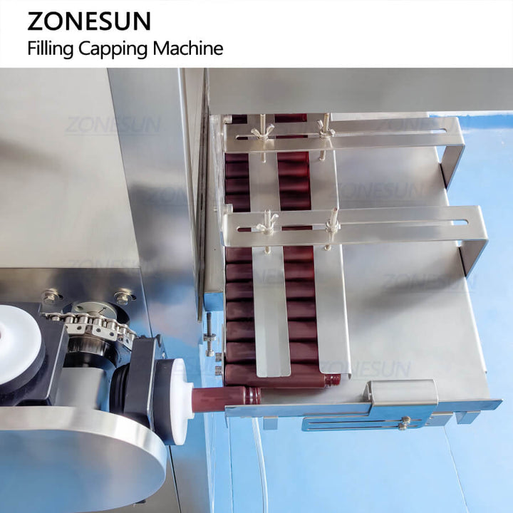 bottle feeding structure of ZS-AFC48 automatic filling and capping machine