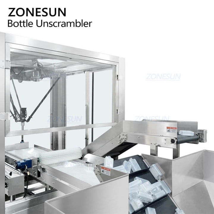 Zbiornik na butelki automatycznego robota rozszyfrowującego butelki 