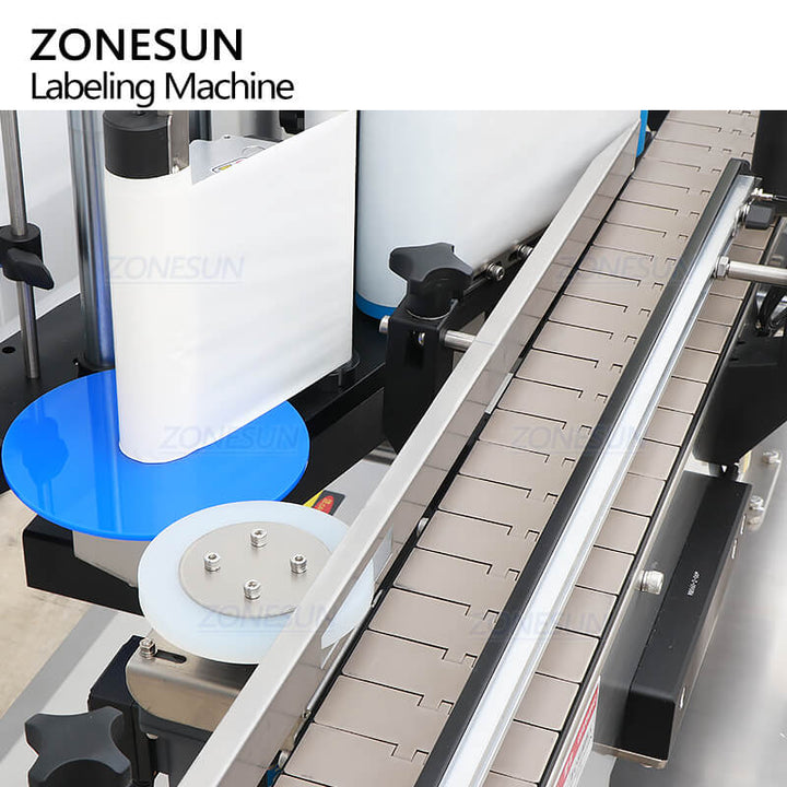 bottle separating conveyor of automatic bottle labeling machine