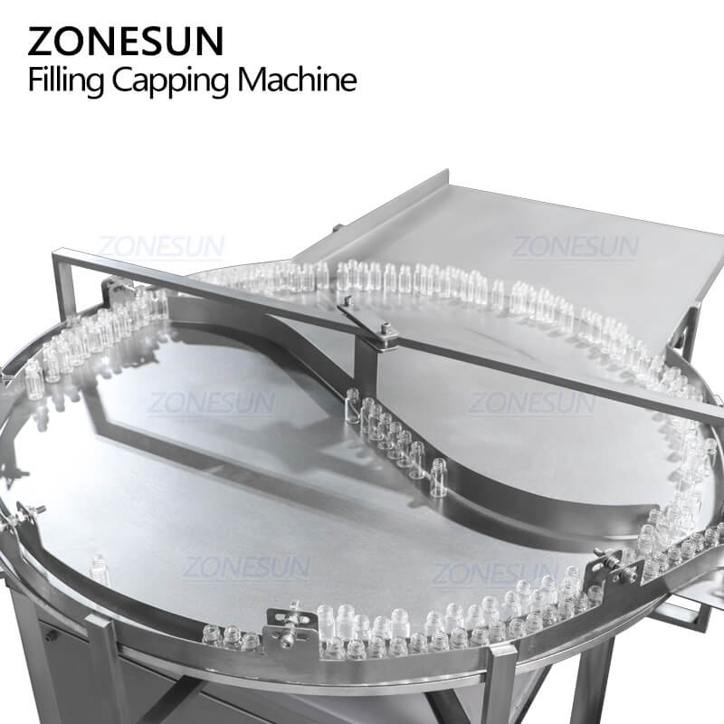 bottle sorting structure of small volume liquid filling machine