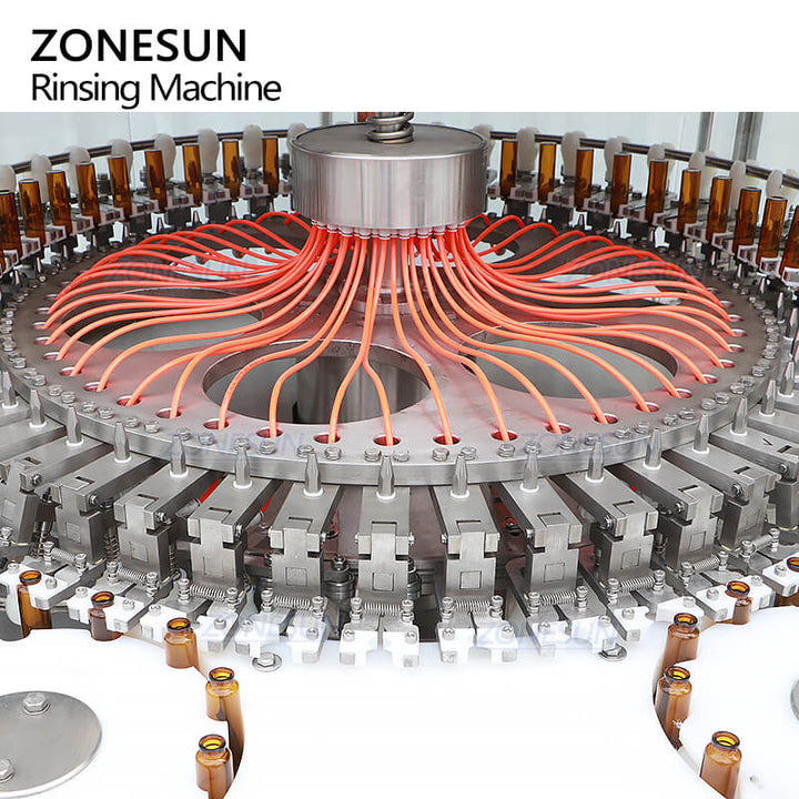 bottle washing assembly of bottle washing machine for filing line