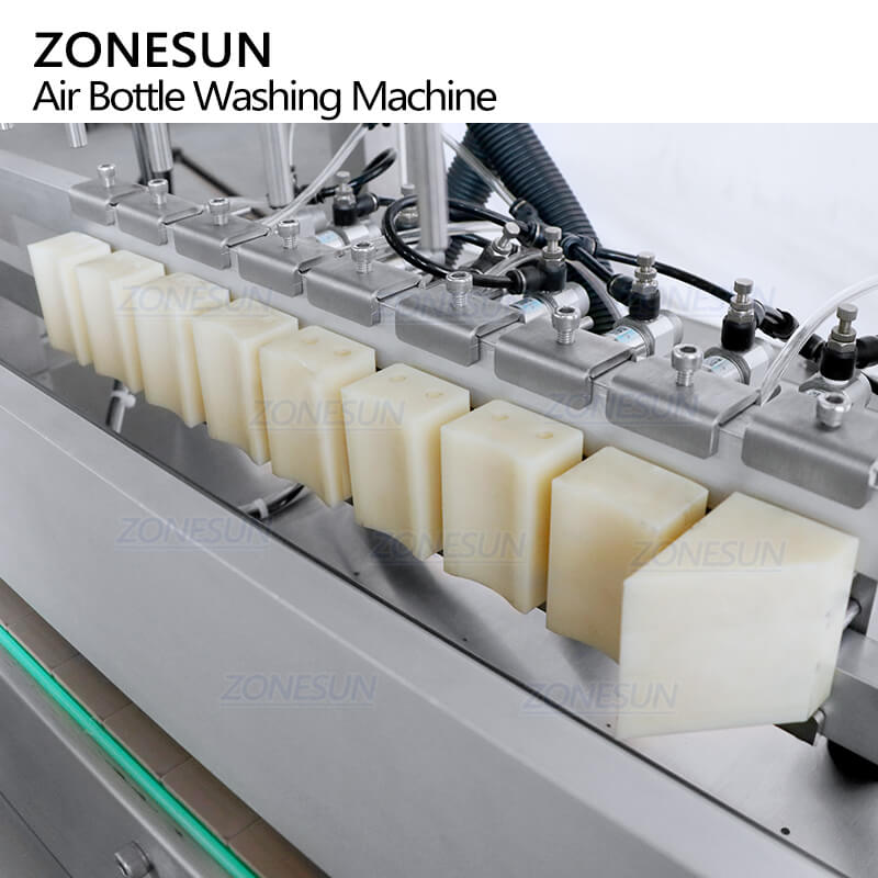 8 Head Juice Beverage Cosmetic Plastic PET Bottle Air Rinsing Machine ...