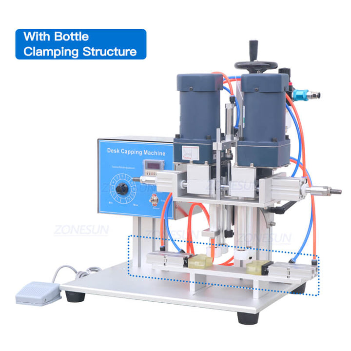 ZONESUN ZS-XG6100 Small Desktop Bottle Capping Machine For Water Beverage Smoking Oil Bottles