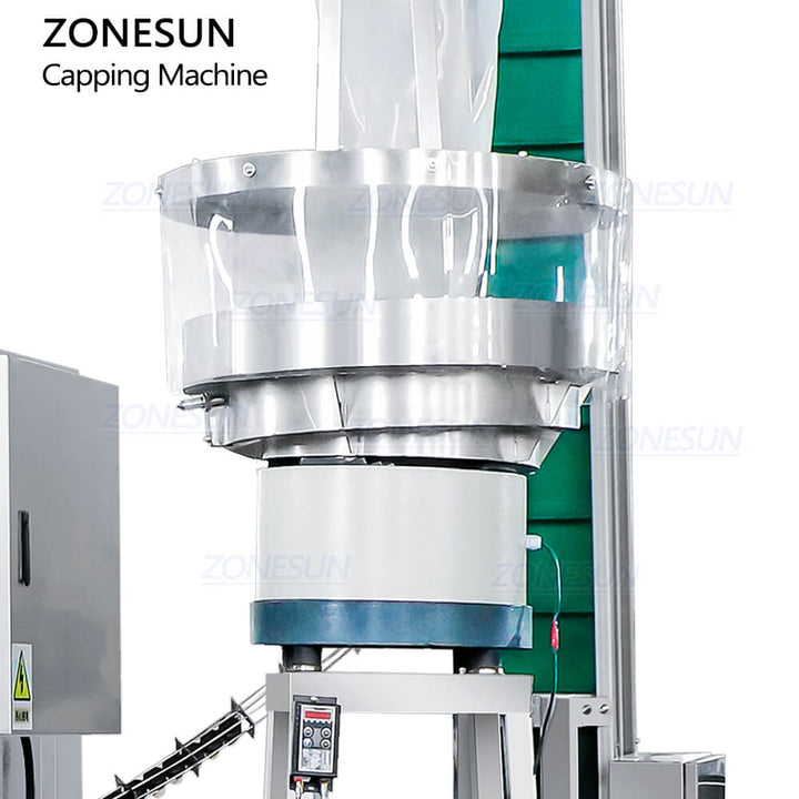 vibratory bowl sorter of bottle corking machine for spirits