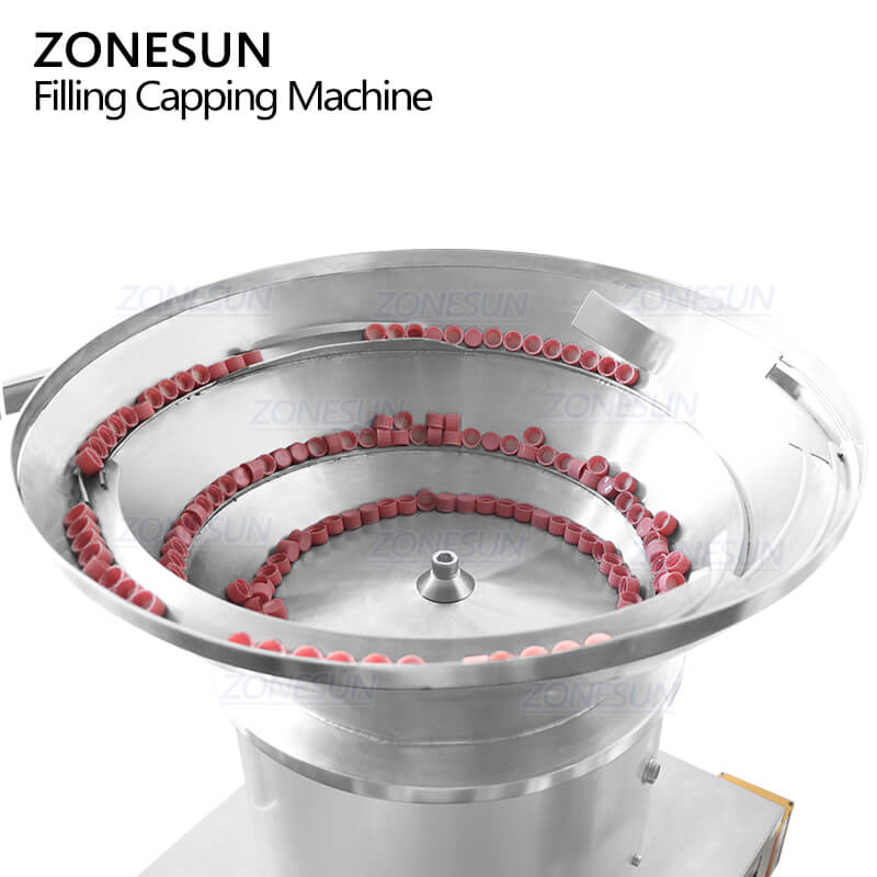 vibratory bowl sorter of monoblock nail polish filling machine