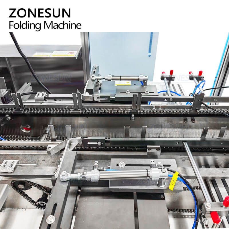 box forming structure of automatic carton folding machine