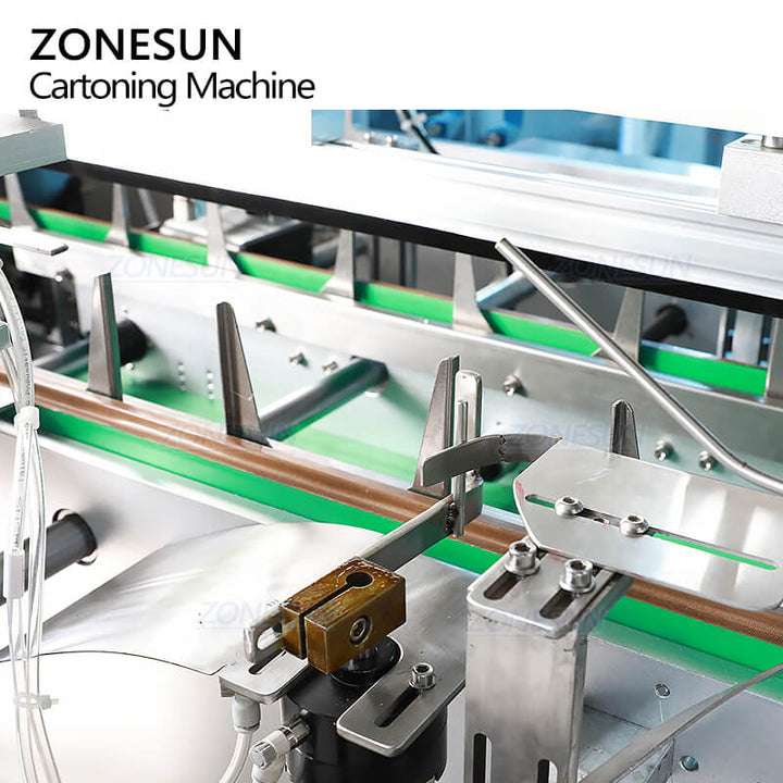 box sealing structure of cartoning machine for pharmaceutical industry