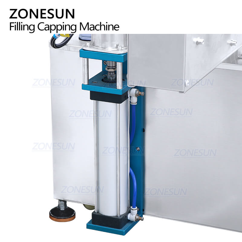 ZONESUN ZS-FAL180B3 자동 금속 반지 양철 깡통 응축 된 우유 물고기 위스 토마토 페이스트 애완 동물 통조림 식품 충전 캡핑 시밍 머신