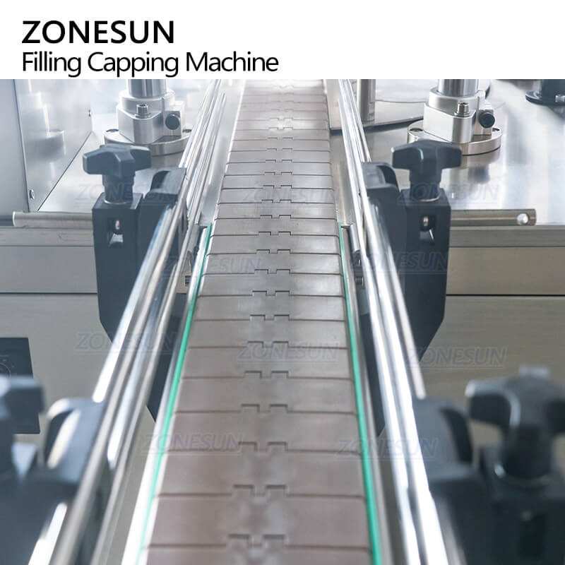 ZONESUN ZS-FAL180B3 자동 금속 반지 양철 깡통 응축 된 우유 물고기 위스 토마토 페이스트 애완 동물 통조림 식품 충전 캡핑 시밍 머신