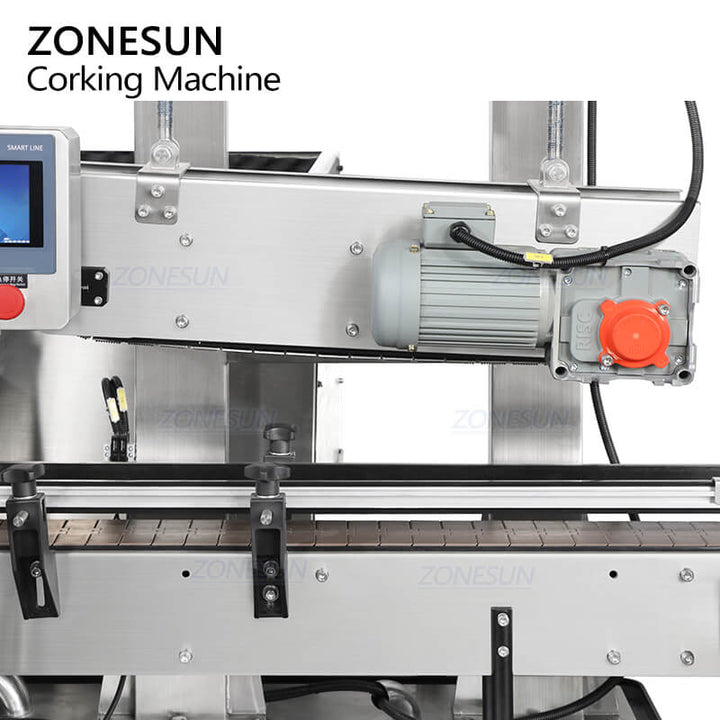 cap pressing system of liquor bottle corking machine