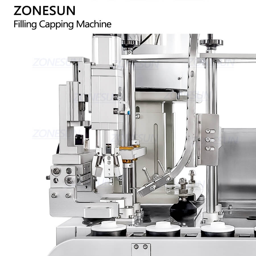 capping structure of ZS-AFC48 compact automatic liquid filling and capping machine