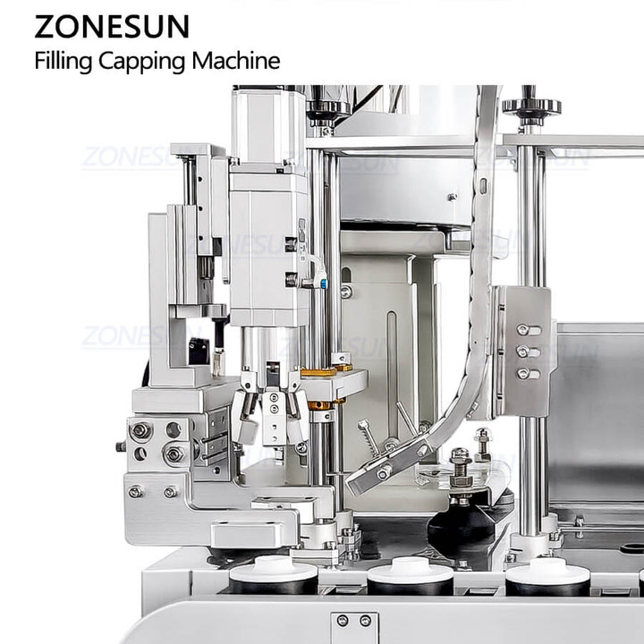 capping structure of ZS-AFC48 compact automatic liquid filling and capping machine