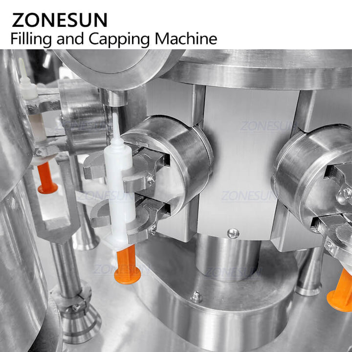 capping system of automatic syringe filling and capping machine