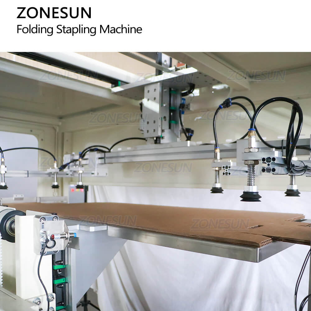 Paper Carton Cardboard Boxes Forming Folding Stapling Machine Carton ...