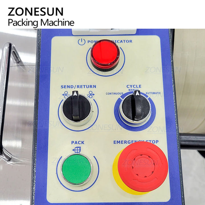 control panel of carton sealing strapping machine