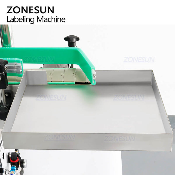 collection tray of automatic round bottle labeling machine