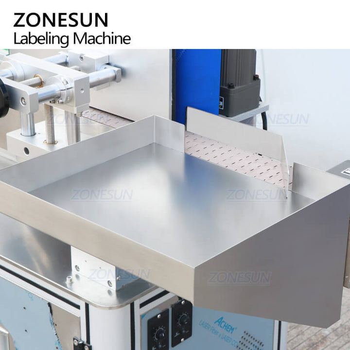 collection trey of automatic round bottle labeling machine