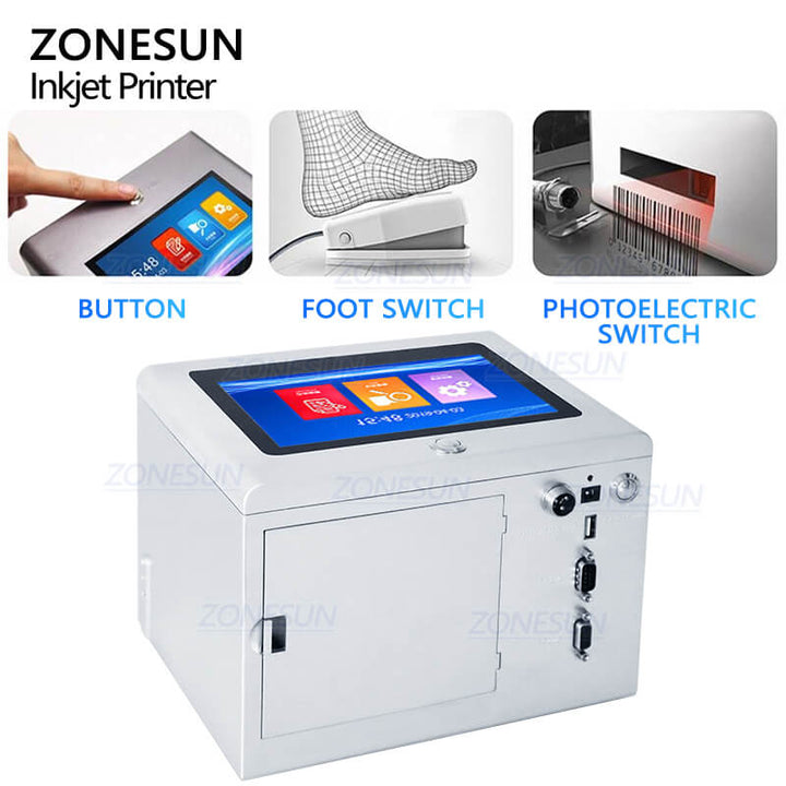 control method of ZS-TIP127 tabletop inkjet printing machine