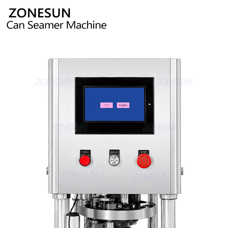 control panel of automatic metal can seaming machine
