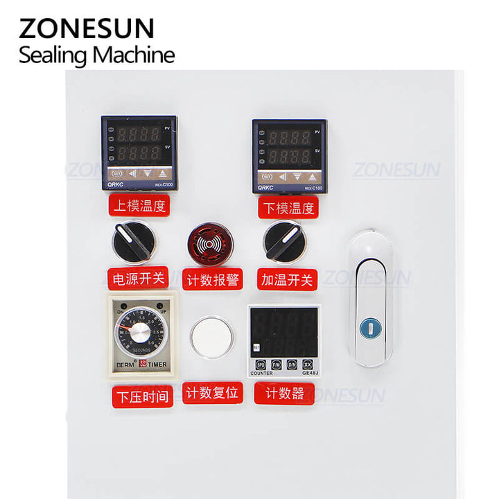 control panel of spout pouch sealing machine