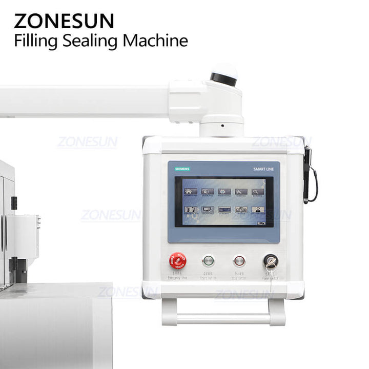 control panel of salt sachet filling machine